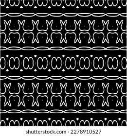 Vector geometric seamless pattern. Minimal ornamental background with abstract shapes. Black and white texture. Simple abstract ornament background. Dark repeat design for decor, fabric, cloth.