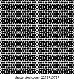 Patrón de marea geométrica vectorial. Fondo ornamental mínimo con formas abstractas. Textura en blanco y negro. Sencillo fondo de ornamento abstracto. Decoración oscura y repetida, tela, tela.