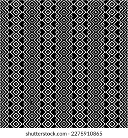 Vector geometric seamless pattern. Minimal ornamental background with abstract shapes. Black and white texture. Simple abstract ornament background. Dark repeat design for decor, fabric, cloth.