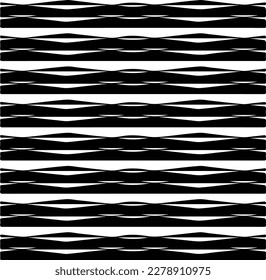 Vector geometric seamless pattern. Minimal ornamental background with abstract shapes. Black and white texture. Simple abstract ornament background. Dark repeat design for decor, fabric, cloth.