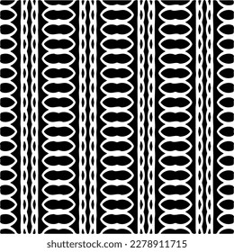 Vector geometric seamless pattern. Minimal ornamental background with abstract shapes. Black and white texture. Simple abstract ornament background. Dark repeat design for decor, fabric, cloth.