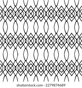 Vector geometric seamless pattern. Minimal ornamental background with abstract shapes. Black and white texture. Simple abstract ornament background. Dark repeat design for decor, fabric, cloth.