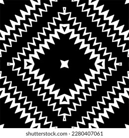 Vector geometric seamless pattern. Minimal ornamental background with abstract shapes. Black and white texture. Simple abstract ornament background. Dark repeat design for decor, fabric, cloth.