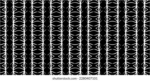 Vector geometric seamless pattern. Minimal ornamental background with abstract shapes. Black and white texture. Simple abstract ornament background. Dark repeat design for decor, fabric, cloth.
