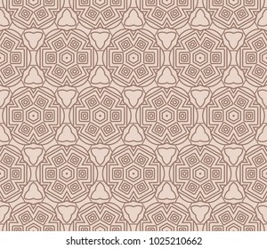 Vector geometric seamless pattern. modern style. for printing on fabric, paper for scrapbooking, wallpaper