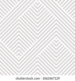 Vector geometric seamless pattern. Modern texture with lines, stripes. Simple abstract geometry graphic design. Subtle minimalist white and gray background. Design for wallpapers, prints, carpet, wrap