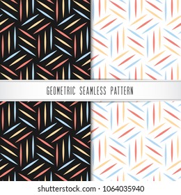 Vector geometric seamless pattern. Modern design for background, wallpaper or gift wrapping paper. Vector illustration.