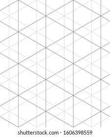 Vector geometric seamless pattern. Modern geometric background. A grid of intersecting thin lines.