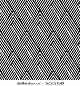 Vector geometric seamless pattern. Modern geometric background with intersecting stripes.
