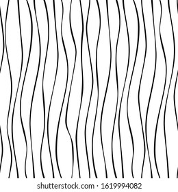 Vector geometric seamless pattern. Modern geometric background with thin curvy lines.