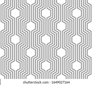 Vector geometric seamless pattern. Modern geometric background with hexagonal tiles.