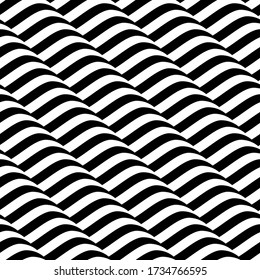 Vector geometric seamless pattern. Modern geometric background with stripes.