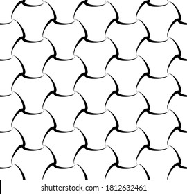 Vector geometric seamless pattern. Modern geometric background  with hexagonal tiles.