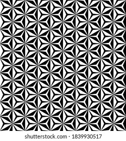 Vector geometric seamless pattern. Modern geometric background with hexagonal tiles.