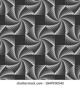 Vector geometric seamless pattern. Modern geometric background with dotted squares.