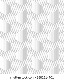 Vector geometric seamless pattern. Modern geometric background with intersecting blocks.
