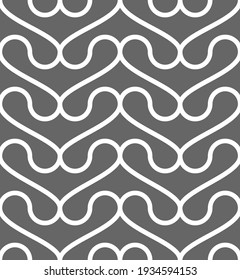 Vector geometric seamless pattern. Modern geometric background with thin curving lines.