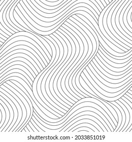Vector geometric seamless pattern. Modern geometric background with intertwining threads.