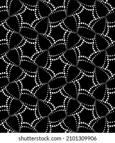 Vector geometric seamless pattern. Modern geometric background. Mesh of points.