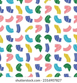 Vector geometric seamless pattern. Repeating abstract background