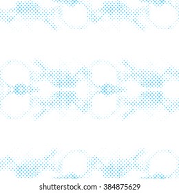 Vector geometric seamless pattern. Repeating abstract Halftone Pattern . Seamless Pattern with Dots Modern halftone abstract design. Halftone Dots Pattern . Vector Seamless Pattern -  stock vector

