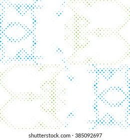 Vector geometric seamless pattern. Repeating abstract Halftone Pattern . Seamless Pattern with Dots Modern halftone abstract design. Halftone Dots Pattern . Vector Seamless Pattern -  stock vector
