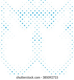 Vector geometric seamless pattern. Repeating abstract Halftone Pattern . Seamless Pattern with Dots Modern halftone abstract design. Halftone Dots Pattern . Vector Seamless Pattern -  stock vector
