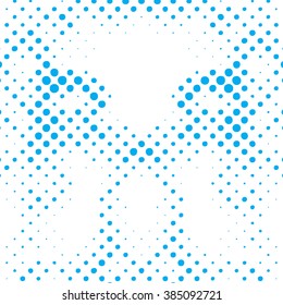 Vector geometric seamless pattern. Repeating abstract Halftone Pattern . Seamless Pattern with Dots Modern halftone abstract design. Halftone Dots Pattern . Vector Seamless Pattern -  stock vector
