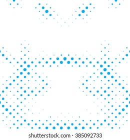 Vector geometric seamless pattern. Repeating abstract Halftone Pattern . Seamless Pattern with Dots Modern halftone abstract design. Halftone Dots Pattern . Vector Seamless Pattern -  stock vector
