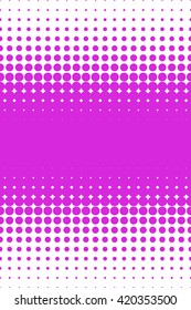 Vector geometric seamless pattern. Repeating abstract circles gradation. Modern halftone circle design, pointillism.