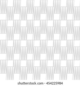 Vector geometric seamless pattern. Repeating abstract stripes in gray and white.