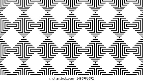 Vector geometric seamless pattern with rhombuses. Modern stylish striped texture. 