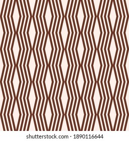 Vector geometric seamless pattern with rhombuses. Monochrome stylish texture.