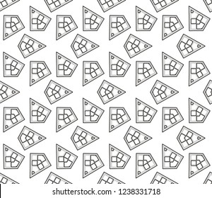 Vector geometric seamless pattern. Simple regular background.Vector monochrome seamless pattern. Abstract repeat backdrop. Design for decor, prints, textile, furniture, cloth, digital