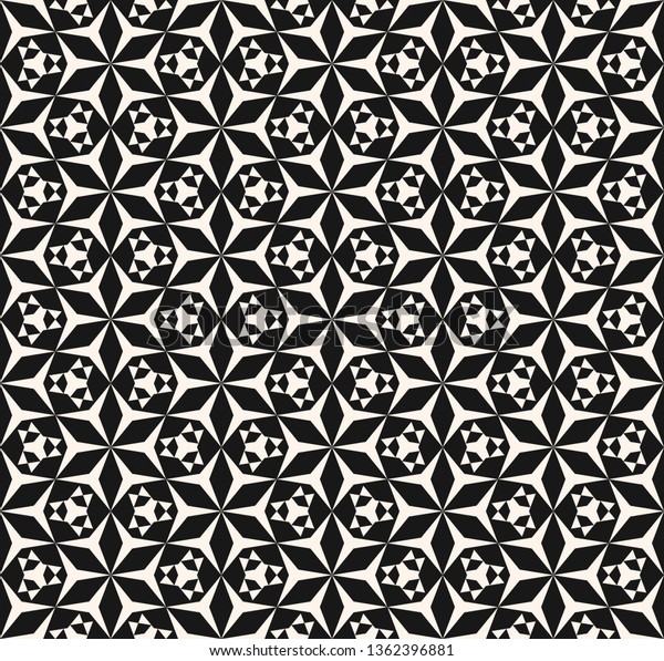 Vector Geometric Seamless Pattern Simple Ornament Stock Vector (Royalty