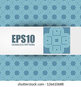 Vector geometric seamless pattern, stylish geometric background