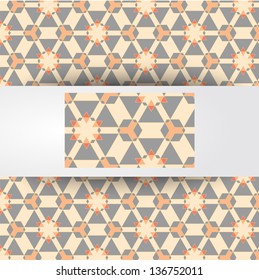 Vector geometric seamless pattern, stylish geometric background