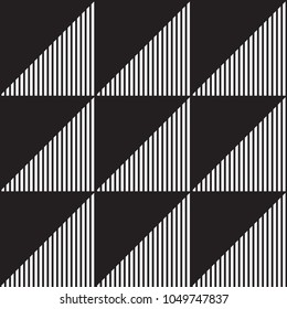 Vector geometric seamless pattern. Universal repeating abstract shape in black and white. Modern universal background design