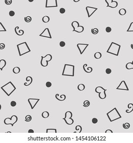 Vector geometric seamless pattern. Web banner background. Decor wallpaper or textile