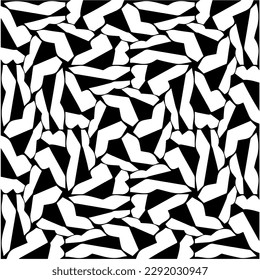 Geometrisches, nahtloses Muster. Schwarz-Weiß-Textur. 