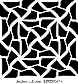 Patrón de vectores geométricos sin costura.Textura en blanco y negro. 