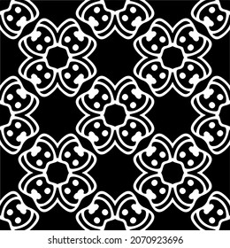 Vector geometric seamless pattern.Modern geometric background with abstract shapes.Monochromatic Repeating Patterns.Endless abstract texture.black and white ornament for design.