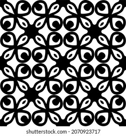 Vector geometric seamless pattern.Modern geometric background with abstract shapes.Monochromatic Repeating Patterns.Endless abstract texture.black and white ornament for design.