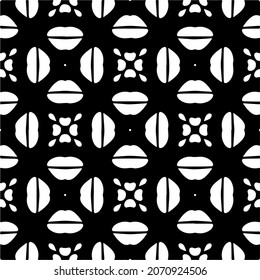 Vector geometric seamless pattern.Modern geometric background with abstract shapes.Monochromatic Repeating Patterns.Endless abstract texture.black and white ornament for design.