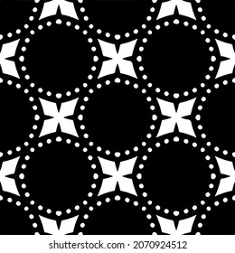 Vector geometric seamless pattern.Modern geometric background with abstract shapes.Monochromatic Repeating Patterns.Endless abstract texture.black and white ornament for design.