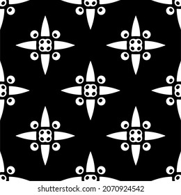 Vector geometric seamless pattern.Modern geometric background with abstract shapes.Monochromatic Repeating Patterns.Endless abstract texture.black and white ornament for design.