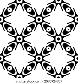 Vector geometric seamless pattern.Modern geometric background with abstract shapes.Monochromatic Repeating Patterns.Endless abstract texture.black and white ornament for design.