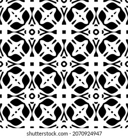 Vector geometric seamless pattern.Modern geometric background with abstract shapes.Monochromatic Repeating Patterns.Endless abstract texture.black and white ornament for design.