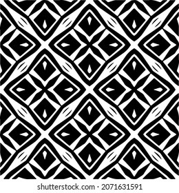 Vector geometric seamless pattern.Modern geometric background with abstract shapes.Monochromatic Repeating Patterns.Endless abstract texture.black and white ornament for design.