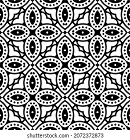 Vector geometric seamless pattern.Modern geometric background with abstract shapes.Monochromatic Repeating Patterns.Endless abstract texture.black and white ornament for design.